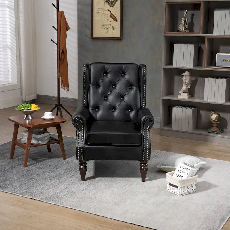 Multi-Color Barrel Accent Chair, Velvet & Faux Leather, Single Seat