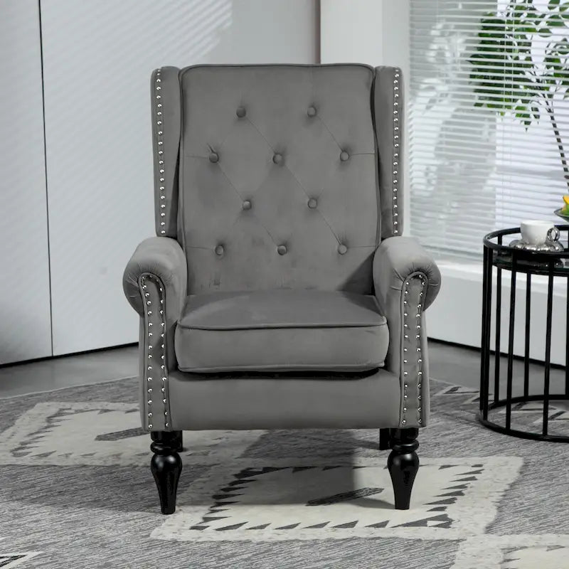 Multi-Color Barrel Accent Chair, Velvet & Faux Leather, Single Seat