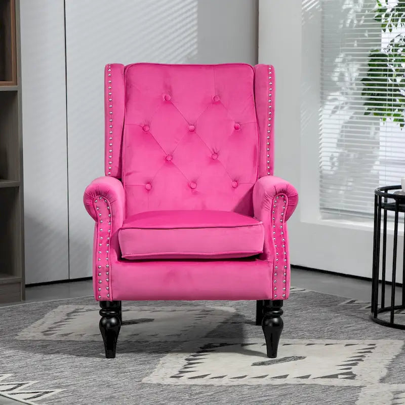 Multi-Color Barrel Accent Chair, Velvet & Faux Leather, Single Seat