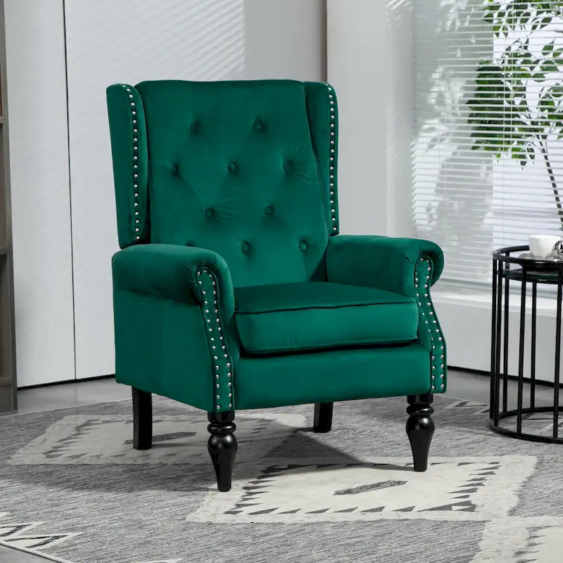 Multi-Color Barrel Accent Chair, Velvet & Faux Leather, Single Seat