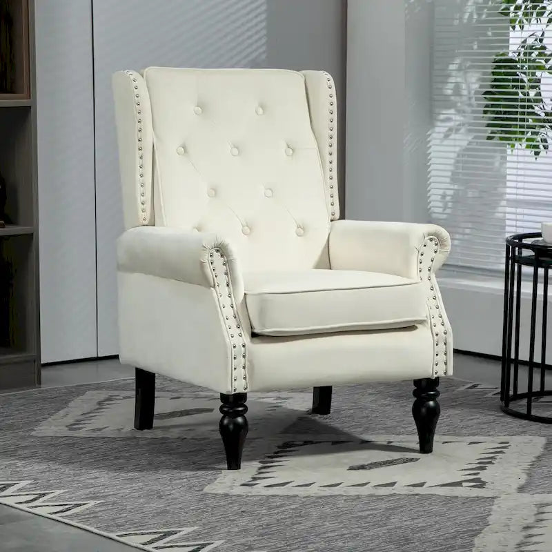 Multi-Color Barrel Accent Chair, Velvet & Faux Leather, Single Seat