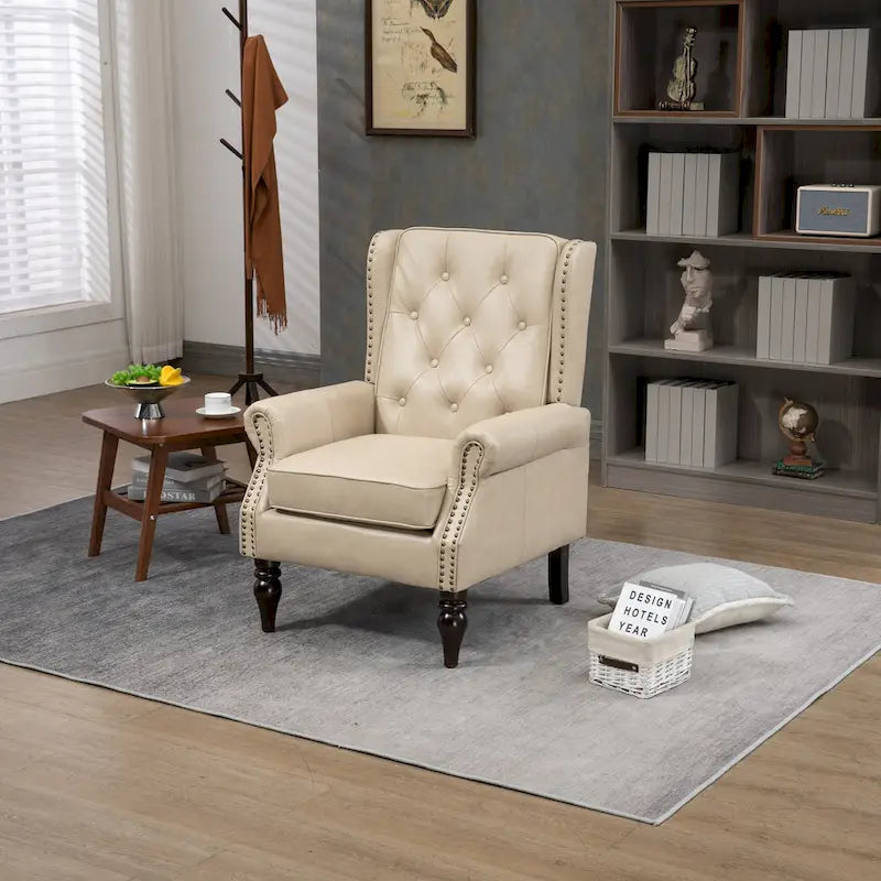 Multi-Color Barrel Accent Chair, Velvet & Faux Leather, Single Seat