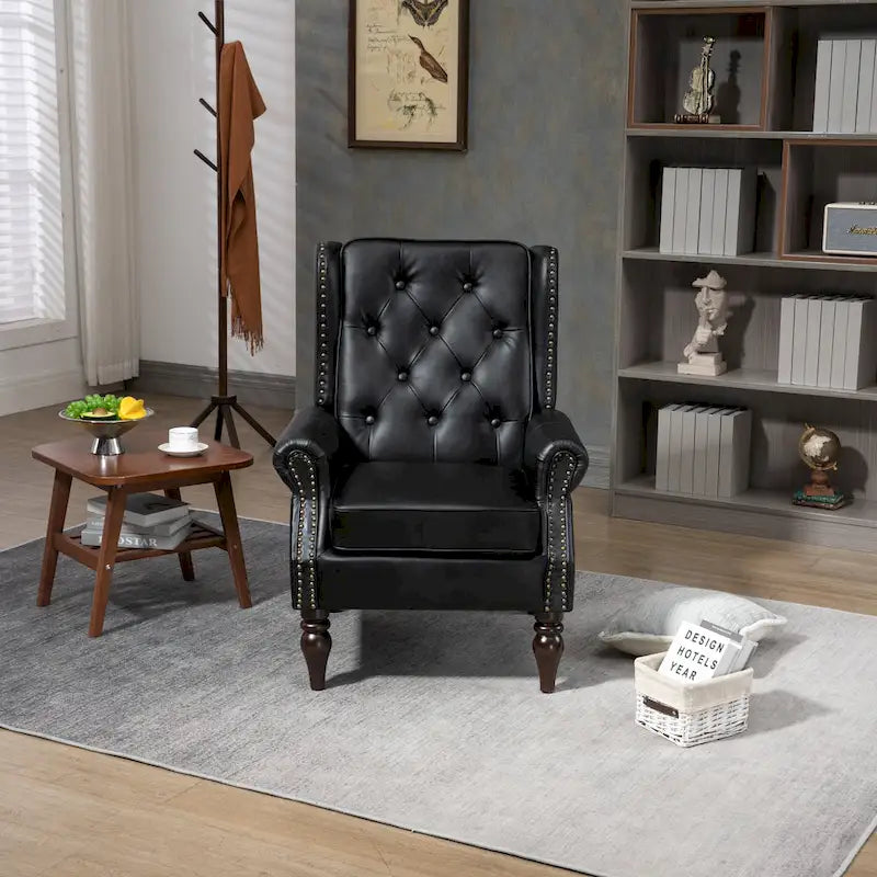 Multi-Color Barrel Accent Chair, Velvet & Faux Leather, Single Seat