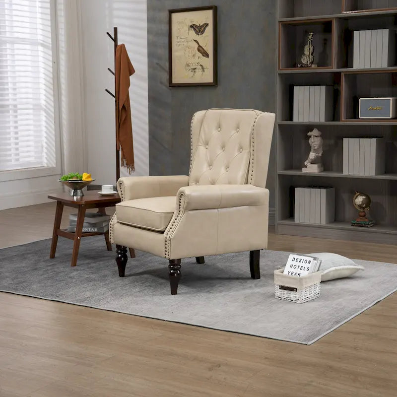 Multi-Color Barrel Accent Chair, Velvet & Faux Leather, Single Seat