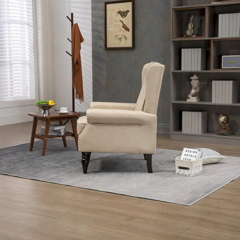 Multi-Color Barrel Accent Chair, Velvet & Faux Leather, Single Seat