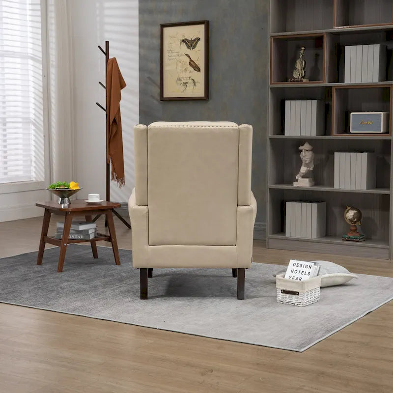 Multi-Color Barrel Accent Chair, Velvet & Faux Leather, Single Seat