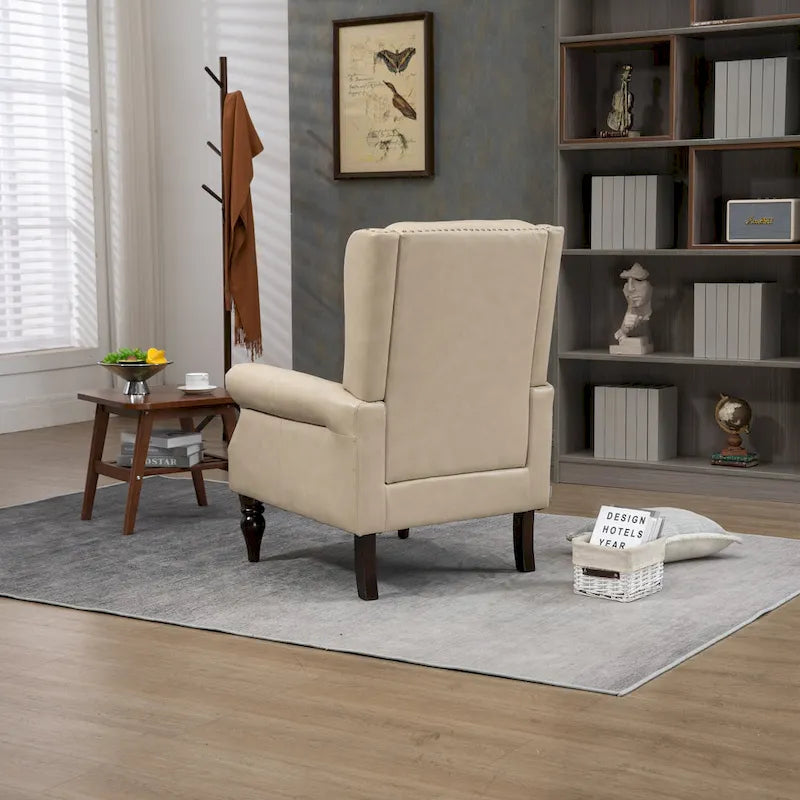 Multi-Color Barrel Accent Chair, Velvet & Faux Leather, Single Seat