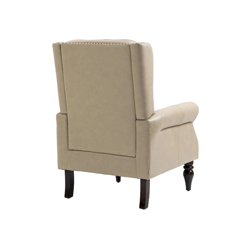 Multi-Color Barrel Accent Chair, Velvet & Faux Leather, Single Seat