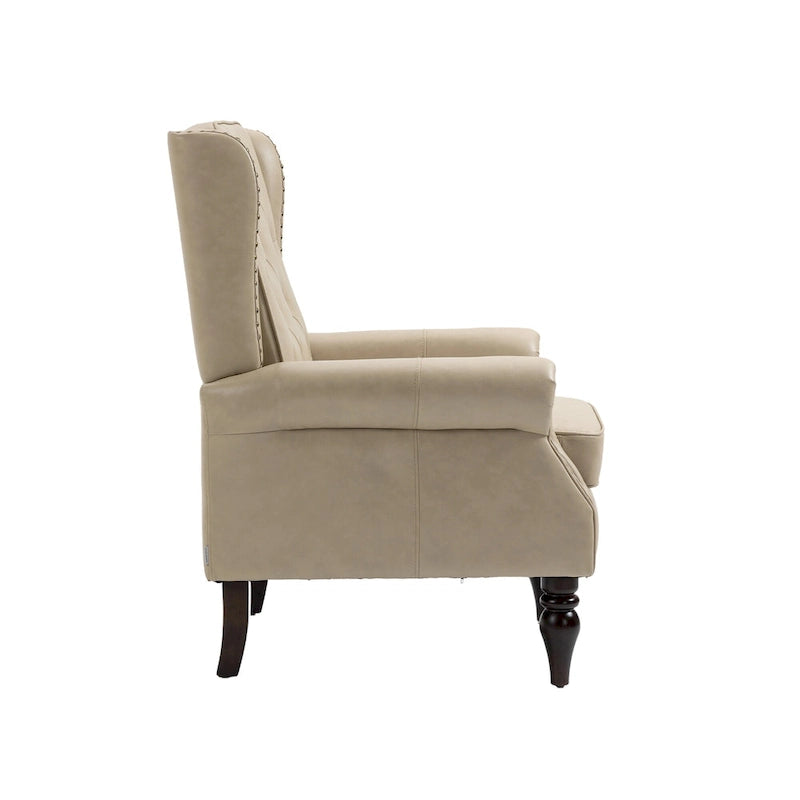Multi-Color Barrel Accent Chair, Velvet & Faux Leather, Single Seat