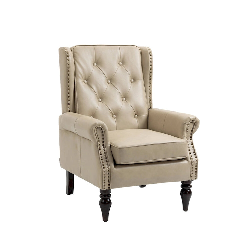 Multi-Color Barrel Accent Chair, Velvet & Faux Leather, Single Seat
