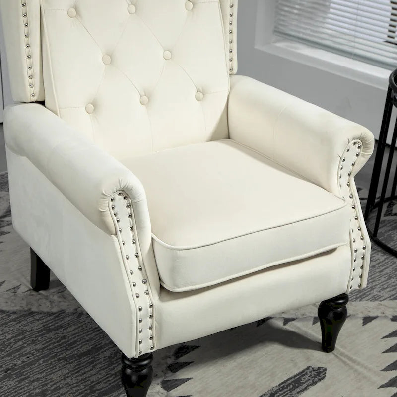 Multi-Color Barrel Accent Chair, Velvet & Faux Leather, Single Seat