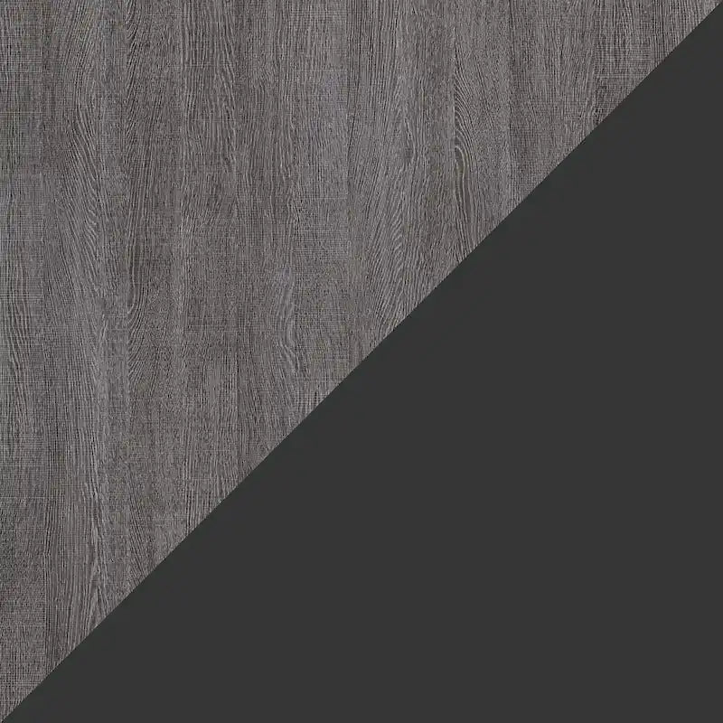 White & Walnut Grey / Bark Gray & Graphite Queen Wall Bed with Shelves, 2-Person