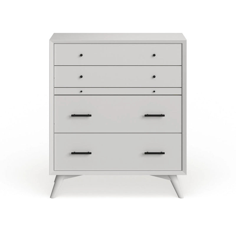 Brown / White 4-Drawer Chest – Single