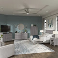 6-Piece Bedroom Set, Full/Queen – Platinum Gray / Ash Gray / Storm Gray / Fresh Walnut