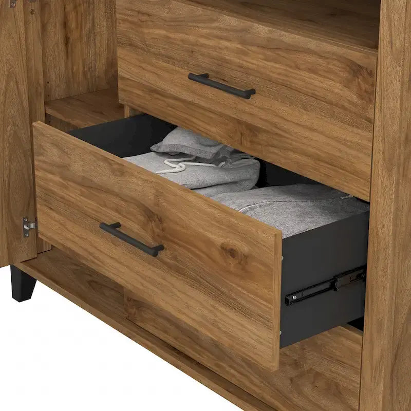 6-Piece Bedroom Set, Full/Queen – Platinum Gray / Ash Gray / Storm Gray / Fresh Walnut