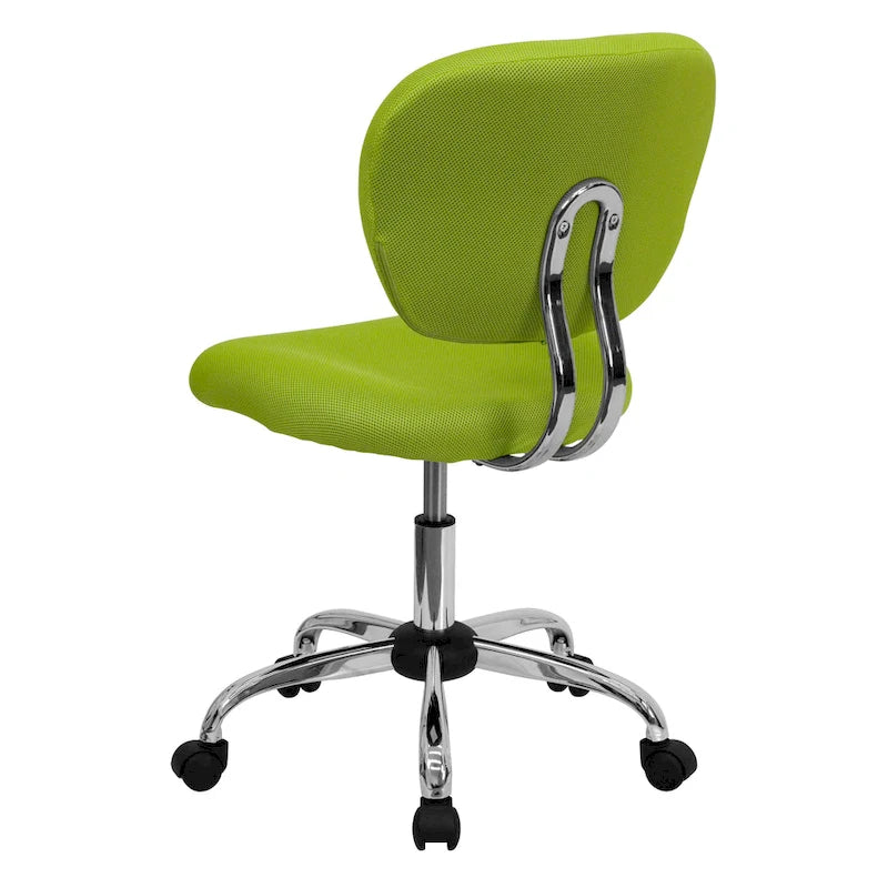 Multi-Color Armless Mid-Back Mesh Swivel Task Chair | Single-Person