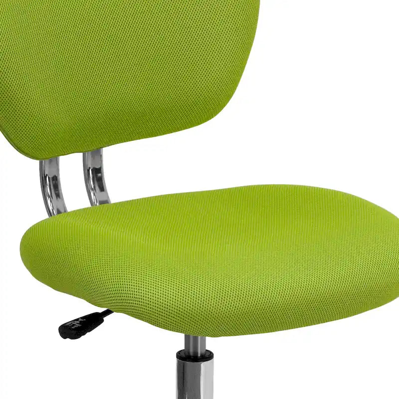 Multi-Color Armless Mid-Back Mesh Swivel Task Chair | Single-Person