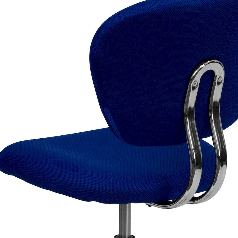Multi-Color Armless Mid-Back Mesh Swivel Task Chair | Single-Person
