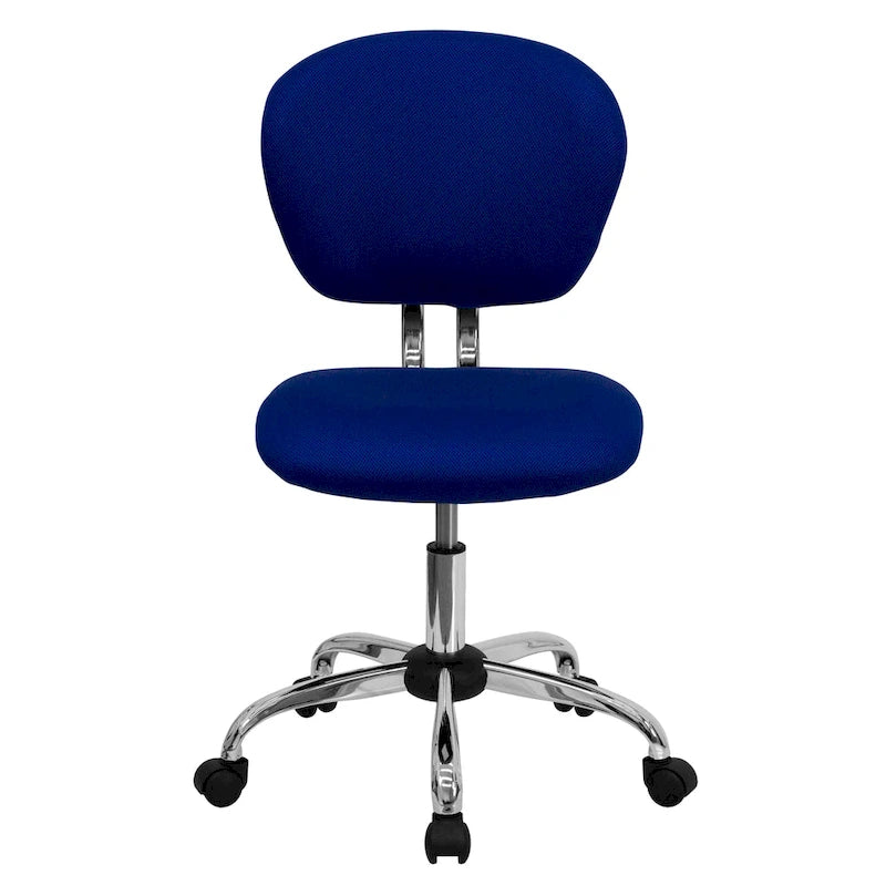 Multi-Color Armless Mid-Back Mesh Swivel Task Chair | Single-Person