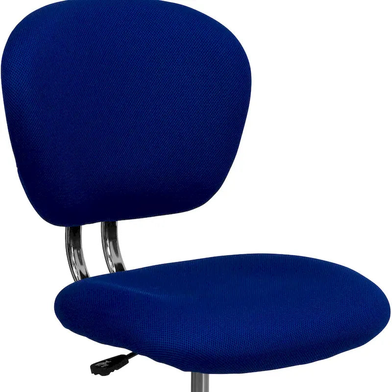 Multi-Color Armless Mid-Back Mesh Swivel Task Chair | Single-Person