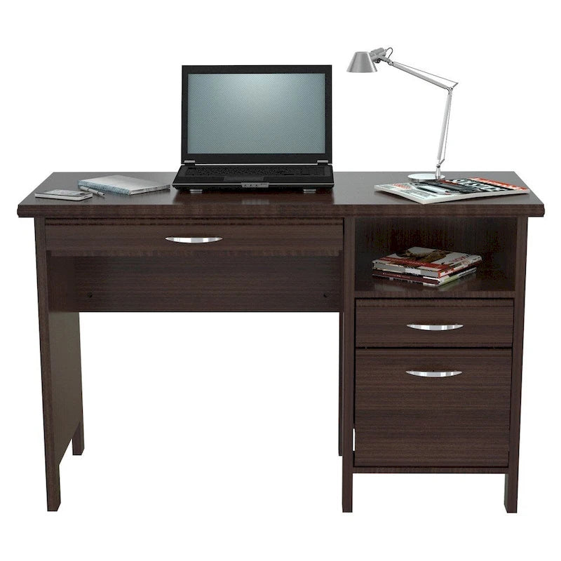 Espresso Computer Desk, Softform Drawers, Single User