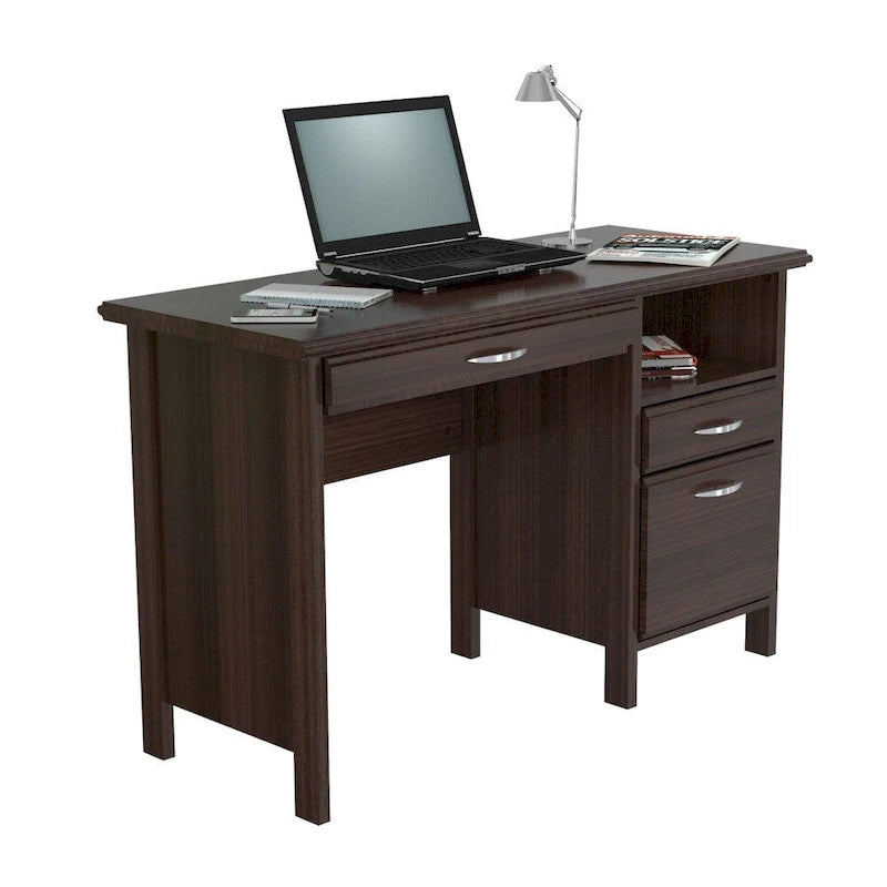Espresso Computer Desk, Softform Drawers, Single User