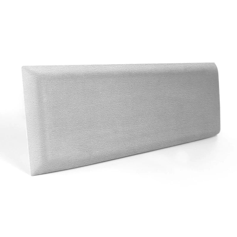 Velvet Upholstered Peel-and-Stick Wall Panels, Pack of 12 – Smoky Gray / Stone / Pearl, Solo Install