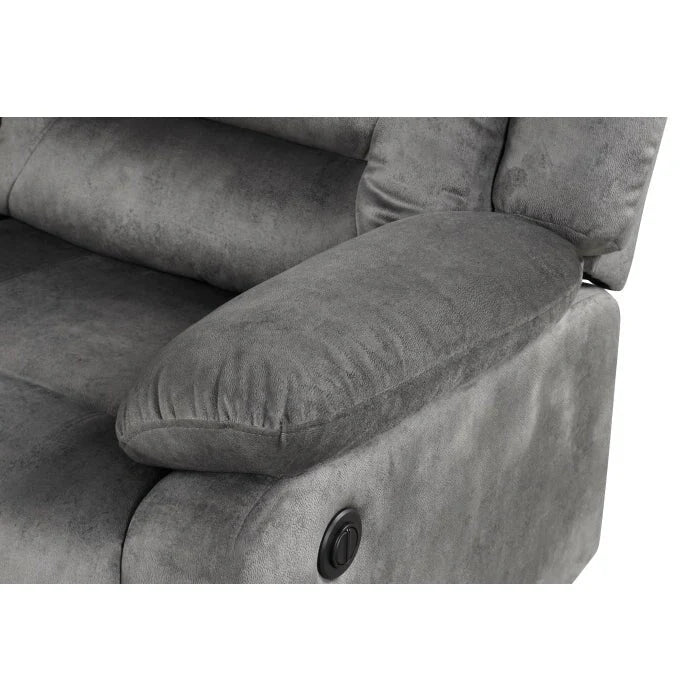 Tan / Grey Power Reclining 3-Piece Sofa Set (Seats 3)