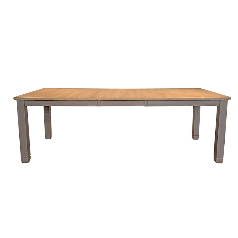 Grey & Pine Solid Wood Dining Set, 9-Piece (Seats 8)