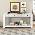 Multi-Color Vintage Console Table | 4 Drawers & 1 Shelf | Entryway & Living Room | Single Use