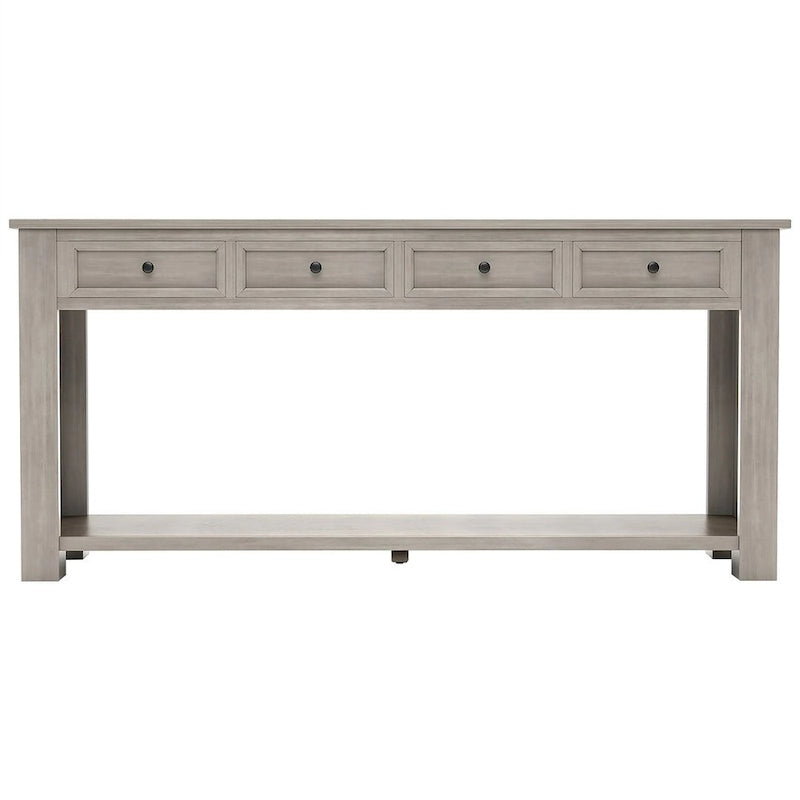 Multi-Color Vintage Console Table | 4 Drawers & 1 Shelf | Entryway & Living Room | Single Use