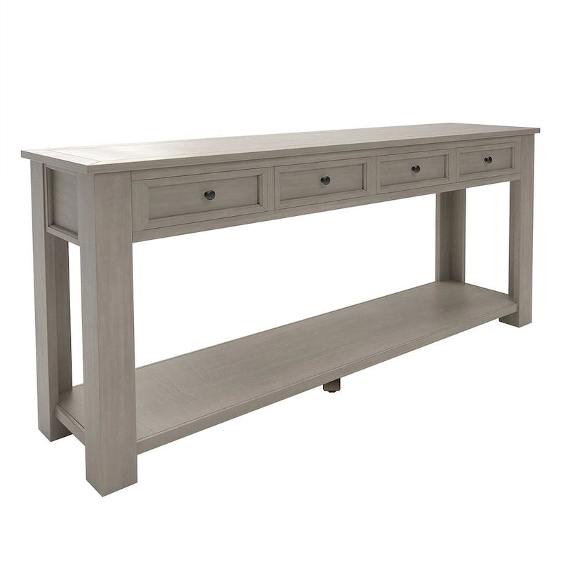 Multi-Color Vintage Console Table | 4 Drawers & 1 Shelf | Entryway & Living Room | Single Use