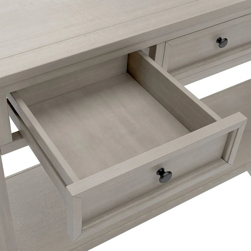 Multi-Color Vintage Console Table | 4 Drawers & 1 Shelf | Entryway & Living Room | Single Use