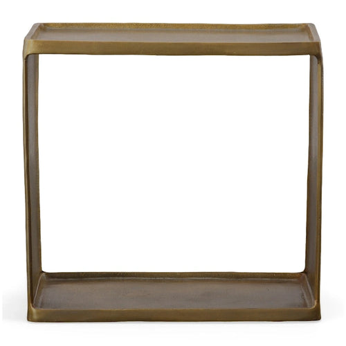 Uttermost Derwent Antique Brass Side Table - 20W x 19H x 12D