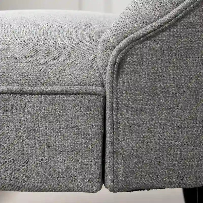 Beige / Teal / Grey Armless Tufted Accent Chair, Set of 2