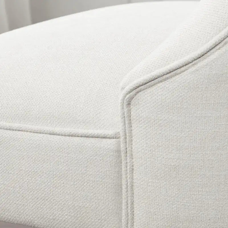 Beige / Teal / Grey Armless Tufted Accent Chair, Set of 2